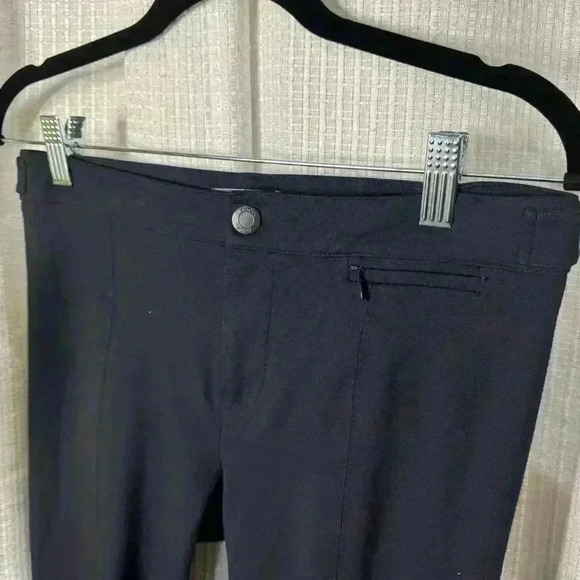 Vince Women’s 4 Blue Workwear Pleated Dress Pants Skinny Mid Waist Zipper Pocket - Picture 2 of 12